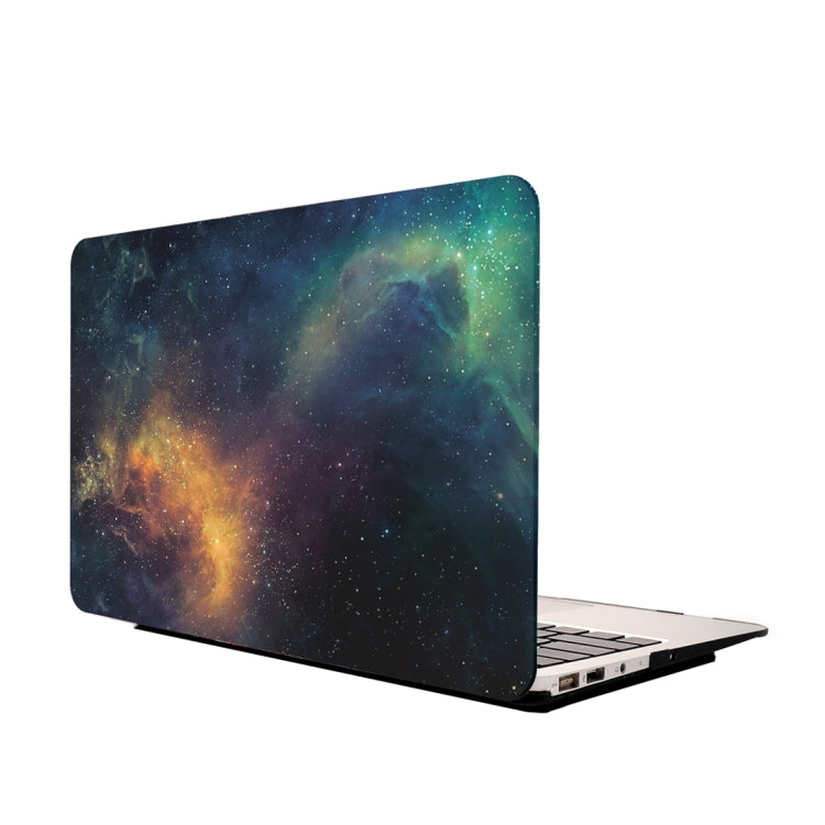 For Macbook Air 11.6 inch Starry Sky Patterns Apple Laptop Water Decals PC Protective Case(Green) - MacBook Air Cases by buy2fix | Online Shopping UK | buy2fix