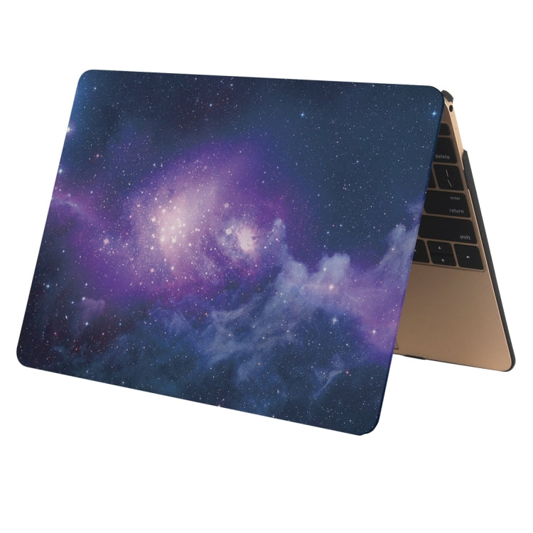 For Macbook Pro Retina 12 inch Starry Sky Patterns Apple Laptop Water Decals PC Protective Case(Blue) - MacBook Pro Cases by buy2fix | Online Shopping UK | buy2fix