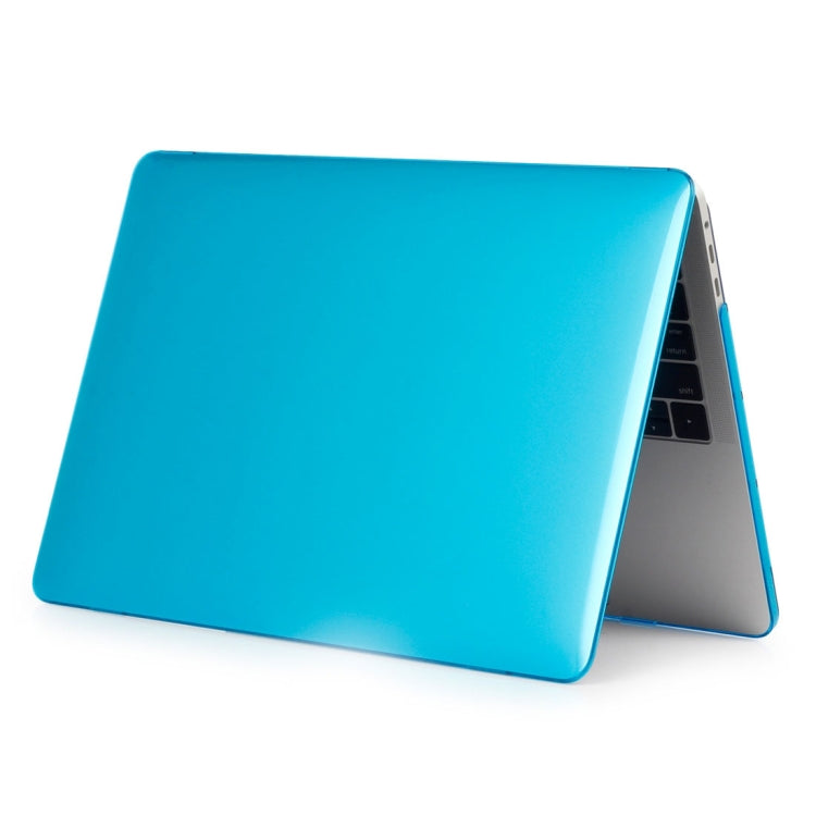 ENKAY Hat-Prince 2 in 1 Crystal Hard Shell Plastic Protective Case + Europe Version Ultra-thin TPU Keyboard Protector Cover for 2016 MacBook Pro 15.4 Inch with Touch Bar (A1707) (Baby Blue) - MacBook Pro Cases by ENKAY | Online Shopping UK | buy2fix