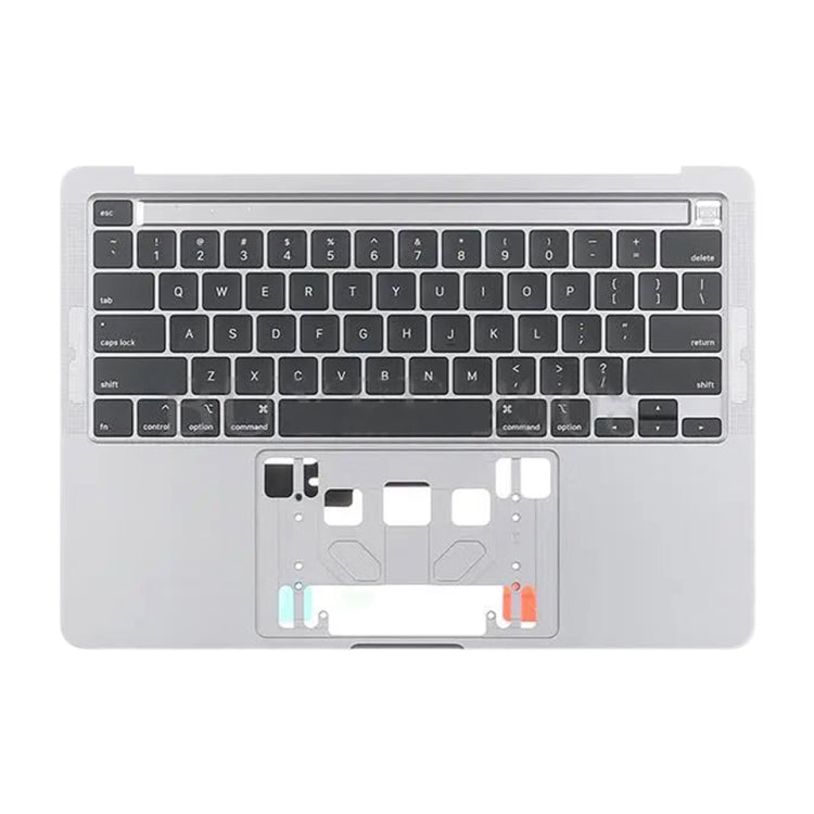 For MacBook Pro Retina 13 inch A2289 2020 C-side Cover + US Edition Key Board (Silver) - Bottom Cover by buy2fix | Online Shopping UK | buy2fix