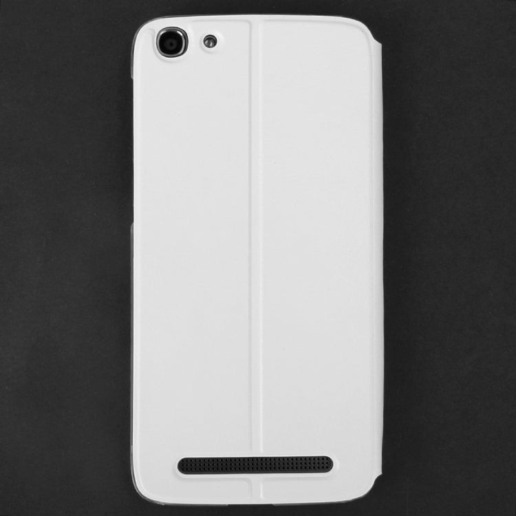 Horizontal Flip Leather Case with Holder for DOOGEE Y200(White) - More Brand by buy2fix | Online Shopping UK | buy2fix