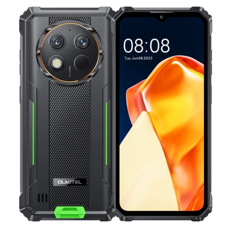 Oukitel G1 Rugged Phone, 6GB+256GB, Fingerprint Identification, 6.52 inch Android 14 T606 Octa Core, NFC, OTG, Network: 4G (Green) - Other by OUKITEL | Online Shopping UK | buy2fix