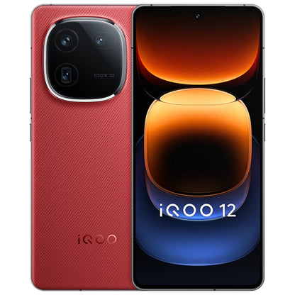 vivo iQOO 12, Triple Back Cameras, 16GB+1TB, Face ID / Fingerprint Identification, 6.78 inch Android 14 OriginOS 4 Snapdragon 8 Gen 3 Octa Core, OTG, NFC, Network: 5G, Support Google Play (Red) - vivo by vivo | Online Shopping UK | buy2fix