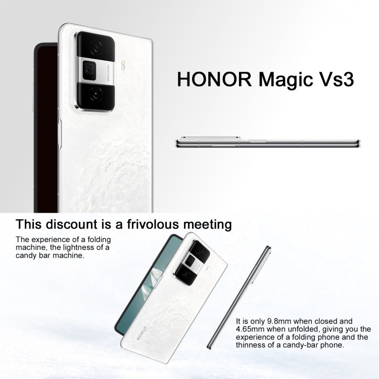 Honor Magic Vs3, 16GB+1TB, Side Fingerprint Identification 7.92 inch + 6.43 inch MagicOS 8.0.1 Snapdragon 8 Gen 2 Octa Core, Network: 5G, OTG, NFC (Green) - Honor by Huawei | Online Shopping UK | buy2fix