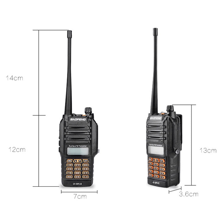 BaoFeng BF-UV9Rplus 16W Waterproof Dual Band Radio Handheld Antenna Walkie Talkie, US Plug - Handheld Walkie Talkie by BAOFENG | Online Shopping UK | buy2fix