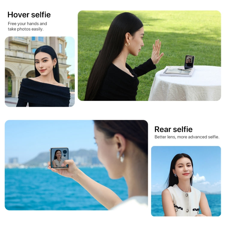 Honor Magic V Flip, 12GB+1TB, 6.8 inch + 4.0 inch Screen MagicOS 8.0 Snapdragon 8+ Gen 1 Octa Core, Network: 5G, NFC, OTG (White) - Honor by Huawei | Online Shopping UK | buy2fix