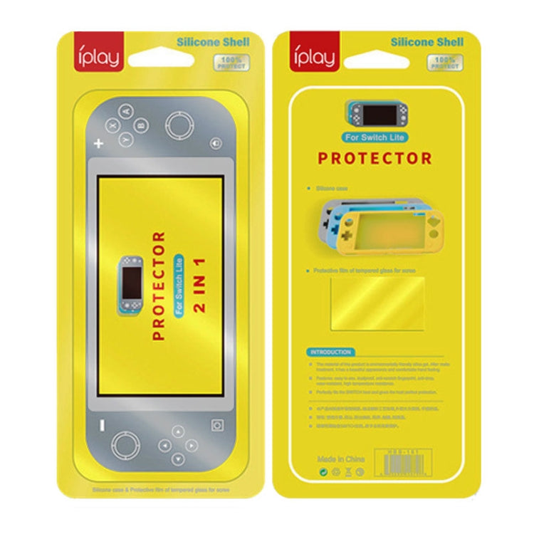 IPLAY Game Host Silicone Full Coverage Protective Case with Screen Protector for Switch Lite(Mint Green) - Cases by iplay | Online Shopping UK | buy2fix