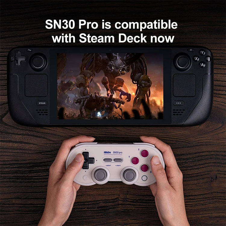 8BitDo SN30 Pro Bluetooth Gamepad Hall Version for Switch / Steam / PC / Android (White) - Gamepads by 8BitDo | Online Shopping UK | buy2fix