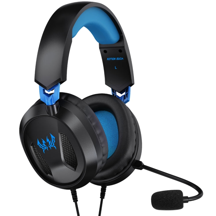 KOTION EACH G3100 Stereo Bass Gaming Headset with Omni-directional Mic,Cable Length: 1.7m(Black+Blue) - Multimedia Headset by KOTION EACH | Online Shopping UK | buy2fix