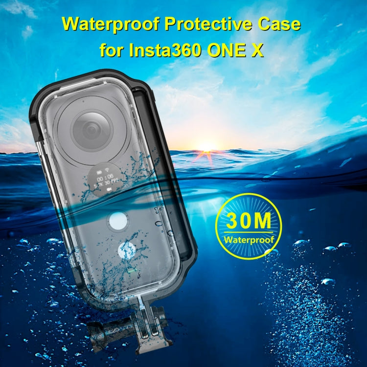 PULUZ 30m Underwater Waterproof Housing Protective Case for Insta360 ONE X, with Buckle Basic Mount & Screw - Mount & Holder by PULUZ | Online Shopping UK | buy2fix