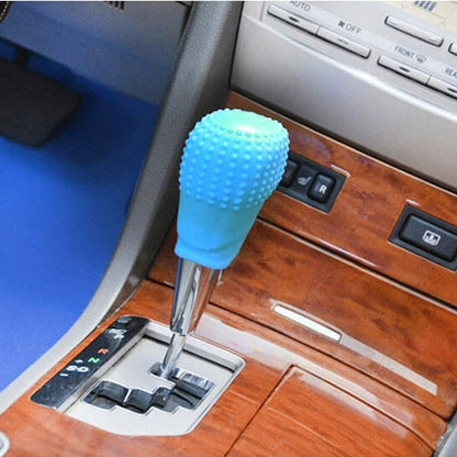 Universal Elasticity Nonslip Soft Silicone Car Gear Shift Knob Cover(Blue) - Shift Knob by buy2fix | Online Shopping UK | buy2fix