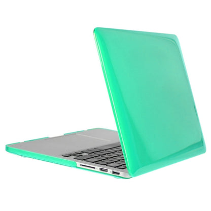 ENKAY for Macbook Pro Retina 15.4 inch (US Version) / A1398 Hat-Prince 3 in 1 Crystal Hard Shell Plastic Protective Case with Keyboard Guard & Port Dust Plug(Green) - MacBook Pro Cases by ENKAY | Online Shopping UK | buy2fix