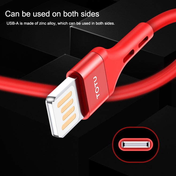 TOTUDESIGN BTA-028 Soft Series 3A Type-C / USB-C Silicone Charging Cable, Length: 1m (Red) - USB-C & Type-C Cable by TOTUDESIGN | Online Shopping UK | buy2fix