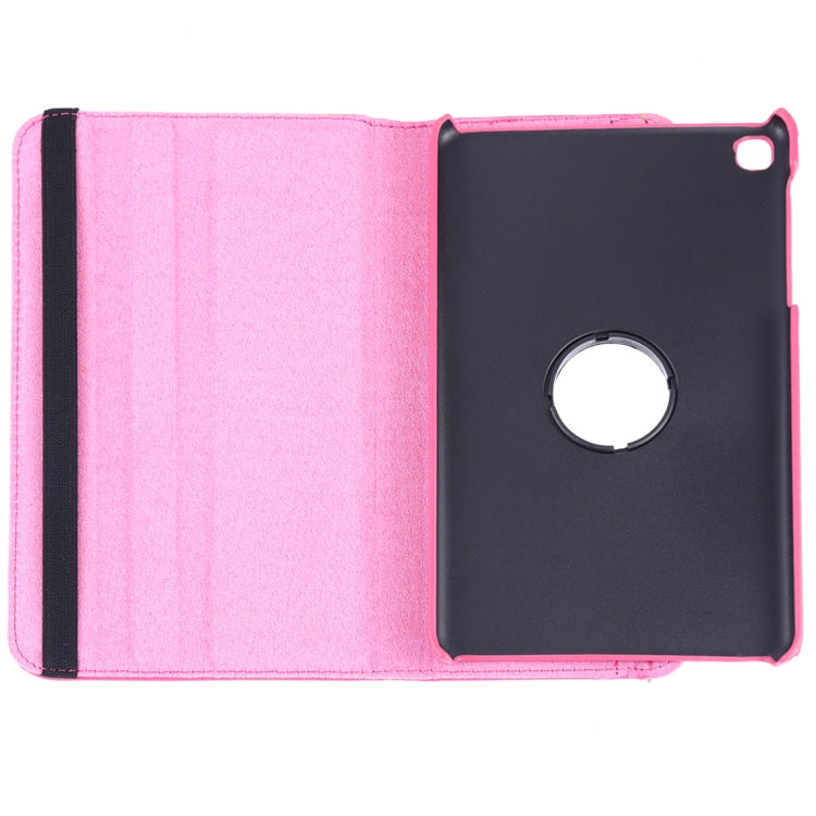 Litchi Texture Horizontal Flip 360 Degrees Rotation Leather Case for Galaxy Tab A 8 (2019) / P200 / P205, with Holder (Rose Red) - Tab A 8.0 & S Pen (2019) P200/P205 by buy2fix | Online Shopping UK | buy2fix