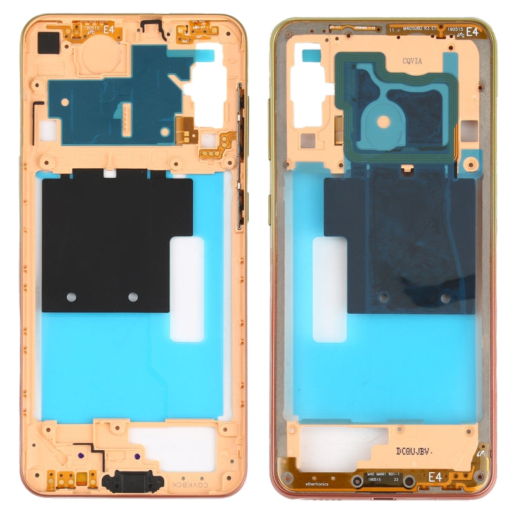 For Samsung Galaxy A60  Middle Frame Bezel Plate (Orange) - Galaxy A Series Parts by buy2fix | Online Shopping UK | buy2fix