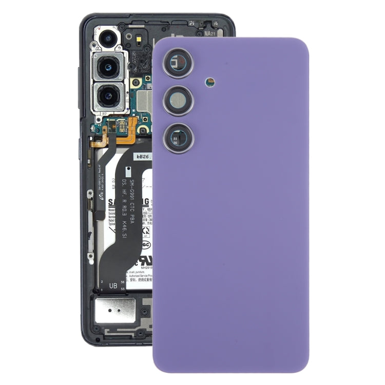 For Samsung Galaxy S24 SM-S921B OEM Battery Back Cover with Camera Lens Cover(Purple) - Back Cover by buy2fix | Online Shopping UK | buy2fix