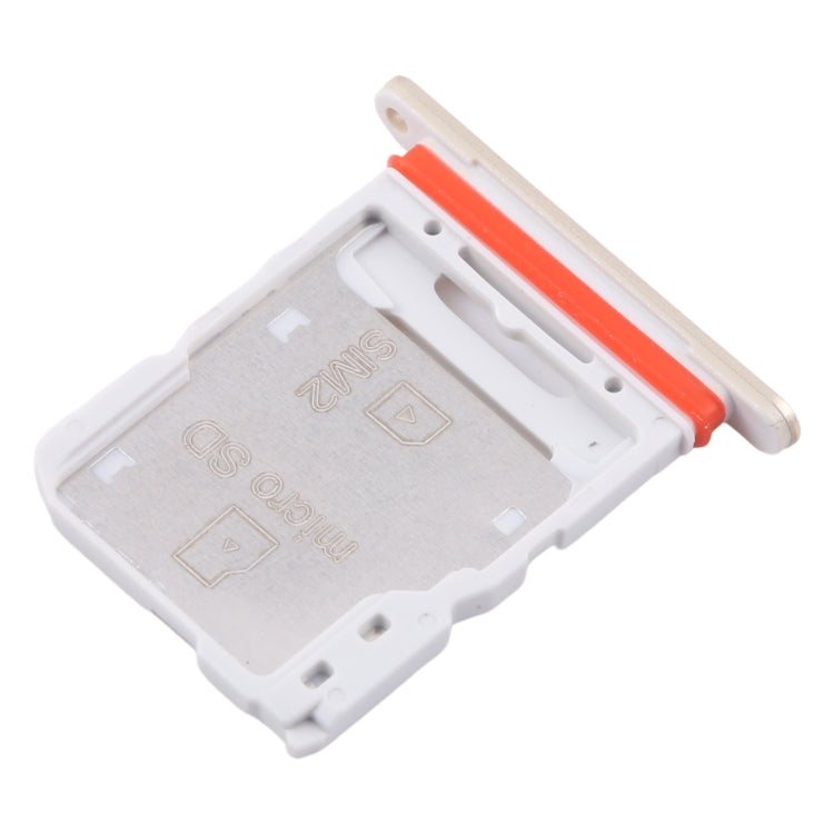 For Samsung Galaxy M55 SM-M556B Original SIM Card Tray + SIM Card Tray / Micro SD Card Tray (Gold) - Galaxy M Series Parts by buy2fix | Online Shopping UK | buy2fix