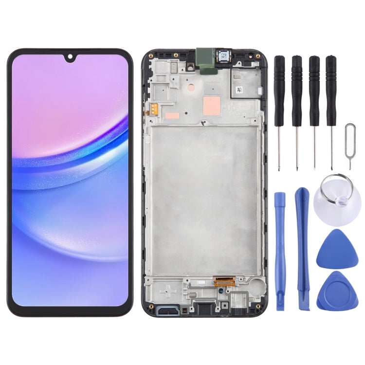 For Samsung Galaxy A15 4G SM-A155F Original LCD Screen Digitizer Full Assembly with Frame (Black) - LCD Screen by buy2fix | Online Shopping UK | buy2fix