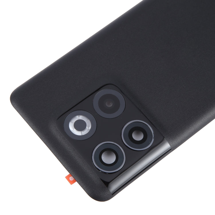 For OnePlus 11T Battery Back Cover with Camera Lens Cover(Black) - Back Cover by buy2fix | Online Shopping UK | buy2fix