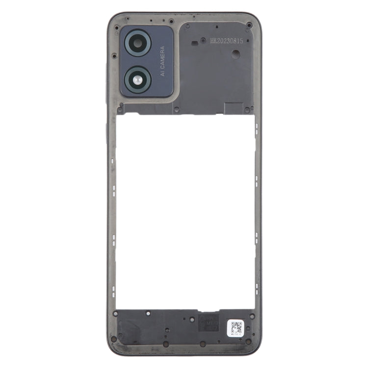 For Motorola Moto E13 Original Middle Frame Bezel Plate (Black) - Frame Bezel Plate by buy2fix | Online Shopping UK | buy2fix