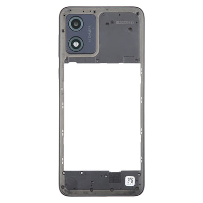 For Motorola Moto E13 Original Middle Frame Bezel Plate (Black) - Frame Bezel Plate by buy2fix | Online Shopping UK | buy2fix