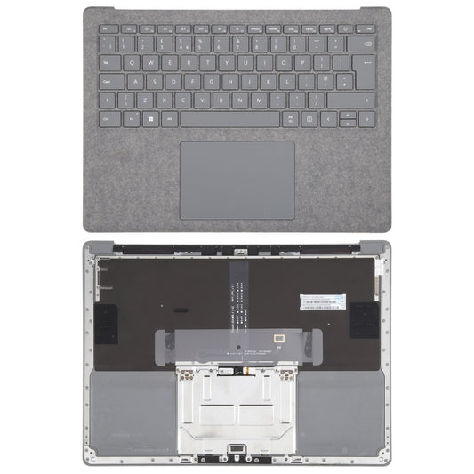 For Microsoft Surface Laptop 3 / 4 / 5 13.5 inch UK Keyboard with C Shell / Touch Board (Grey) - Microsoft Spare Parts by buy2fix | Online Shopping UK | buy2fix