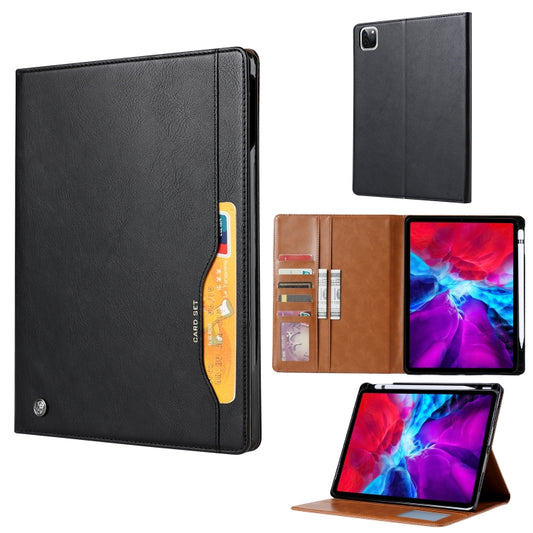 For iPad Air 11 2024 / Air 2022/2020 10.9 Knead Skin Texture Leather Tablet Case(Black) - iPad Air (2022) / (2020) 10.9 Cases by buy2fix | Online Shopping UK | buy2fix