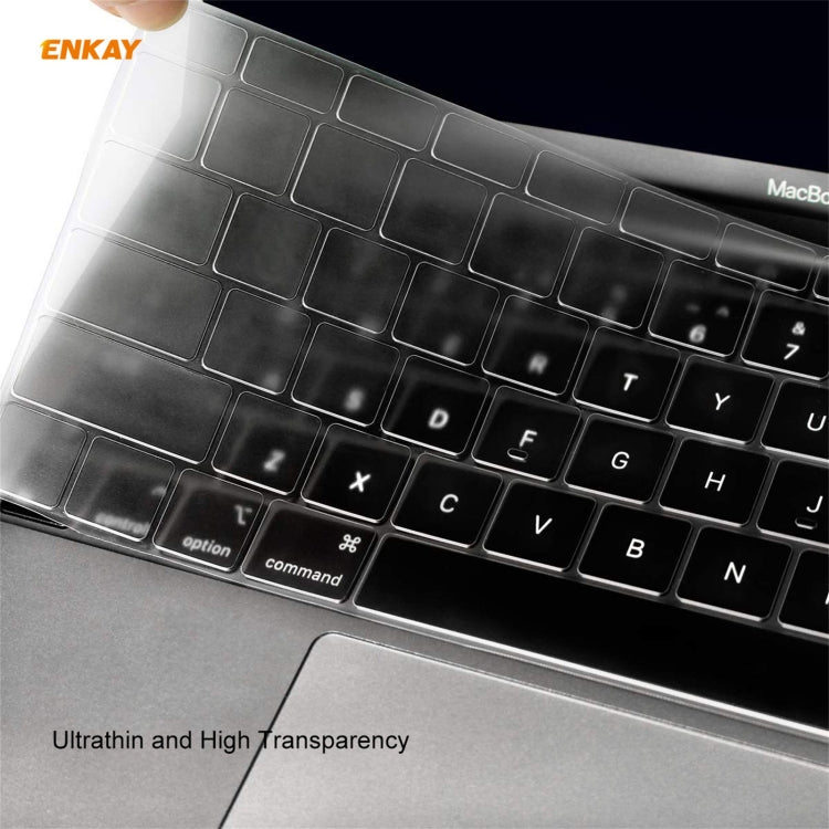 ENKAY 3 in 1 Matte Laptop Protective Case + US Version TPU Keyboard Film + Anti-dust Plugs Set for MacBook Pro 15.4 inch A1707 & A1990 (with Touch Bar)(Grey) - MacBook Pro Cases by ENKAY | Online Shopping UK | buy2fix