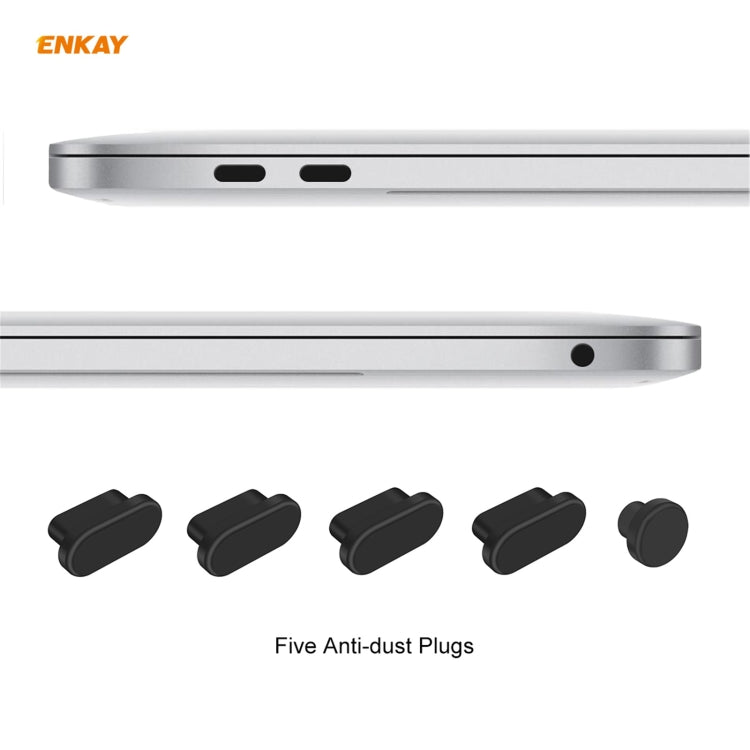 ENKAY 3 in 1 Matte Laptop Protective Case + EU Version TPU Keyboard Film + Anti-dust Plugs Set for MacBook Air 13.3 inch A2179 & A2337 (2020)(Orange) - MacBook Pro Cases by ENKAY | Online Shopping UK | buy2fix