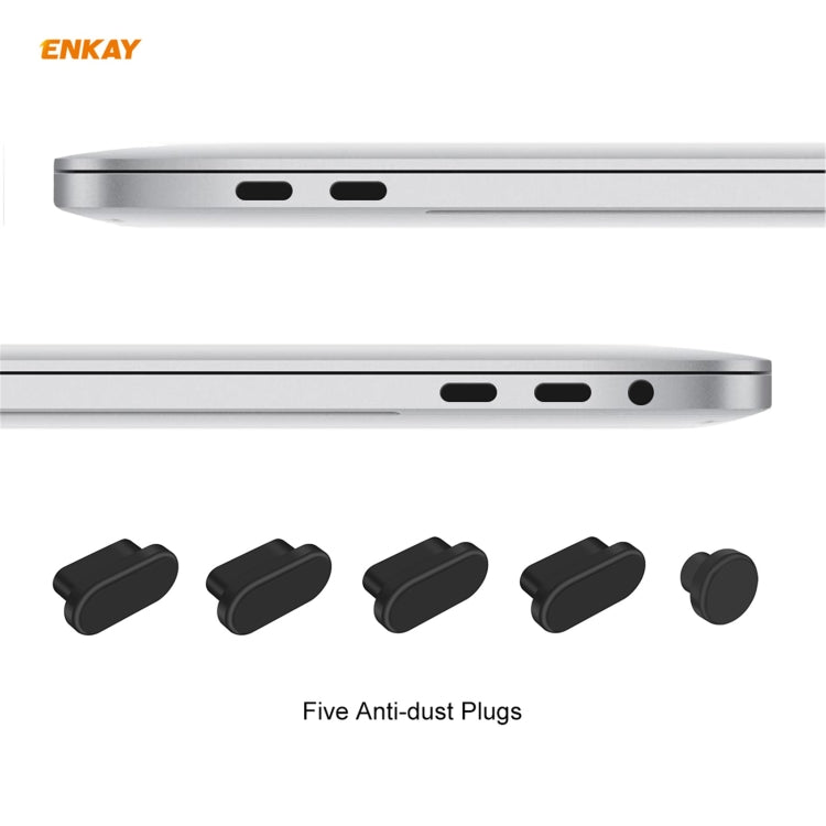 ENKAY 3 in 1 Matte Laptop Protective Case + EU Version TPU Keyboard Film + Anti-dust Plugs Set for MacBook Pro 16 inch A2141 (with Touch Bar)(Cyan) - MacBook Pro Cases by ENKAY | Online Shopping UK | buy2fix