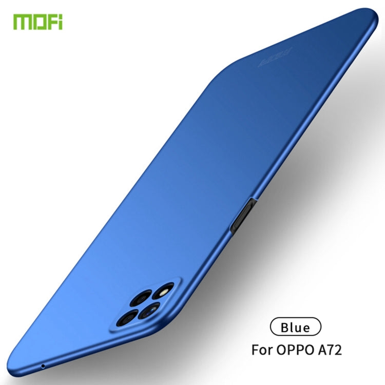 For OPPO A72 MOFI Frosted PC Ultra-thin Hard Case(Blue) - OPPO Cases by MOFI | Online Shopping UK | buy2fix