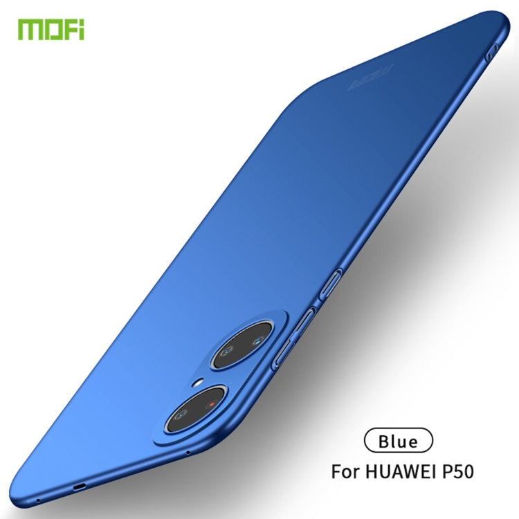 For Huawei P50 MOFI Frosted PC Ultra-thin Hard Case(Blue) - Huawei Cases by MOFI | Online Shopping UK | buy2fix