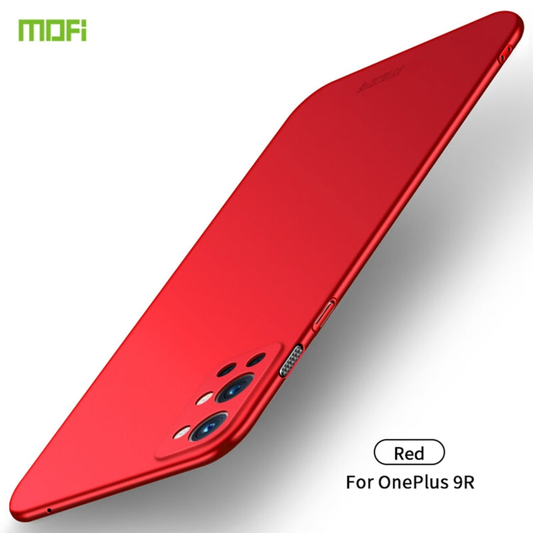 For OnePlus 9R MOFI Frosted PC Ultra-thin Hard Case(Red) - OnePlus Cases by MOFI | Online Shopping UK | buy2fix