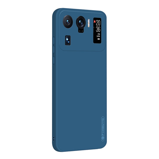 For Xiaomi Mi 11 Ultra PINWUYO Touching Series Liquid Silicone TPU Shockproof Case(Blue) - Xiaomi Cases by PINWUYO | Online Shopping UK | buy2fix