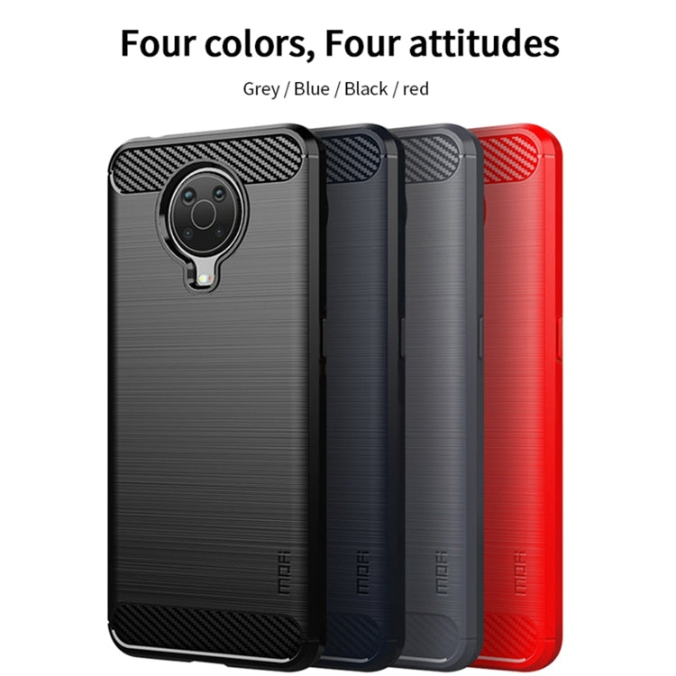 For Nokia G10 / G20 / 6.3 MOFI Gentleness Series Brushed Texture Carbon Fiber Soft TPU Case(Black) - Nokia Cases by MOFI | Online Shopping UK | buy2fix