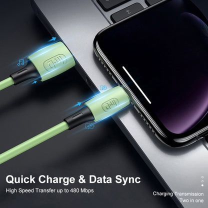ENKAY Hat-Prince ENK-CB1102 3A USB to USB-C / Type-C Silicone Data Sync Fast Charging Cable, Cable Length: 1.8m(Green) - USB-C & Type-C Cable by ENKAY | Online Shopping UK | buy2fix