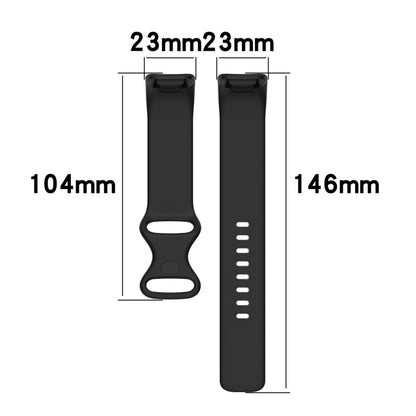 For Fitbit Charge 5 Monochromatic Silicone Watch Band, Size：Large Size(Milky white) - Watch Bands by buy2fix | Online Shopping UK | buy2fix