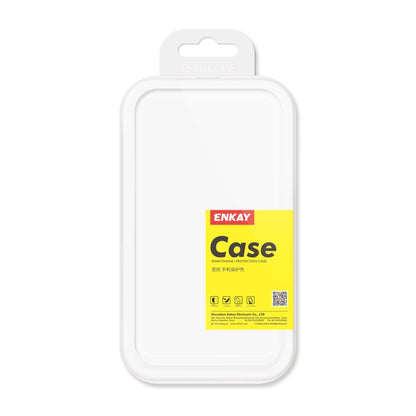 For iPhone 12 / 12 Pro ENKAY Frameless Hollow Shockproof PC Case(White) - iPhone 12 / 12 Pro Cases by ENKAY | Online Shopping UK | buy2fix