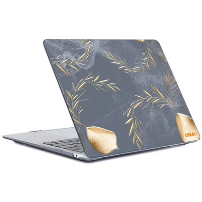 ENKAY Vintage Pattern Series Laotop Protective Crystal Case For MacBook Air 13.3 inch A1932 / A2179 / A2337(Wild Oats) - MacBook Air Cases by ENKAY | Online Shopping UK | buy2fix