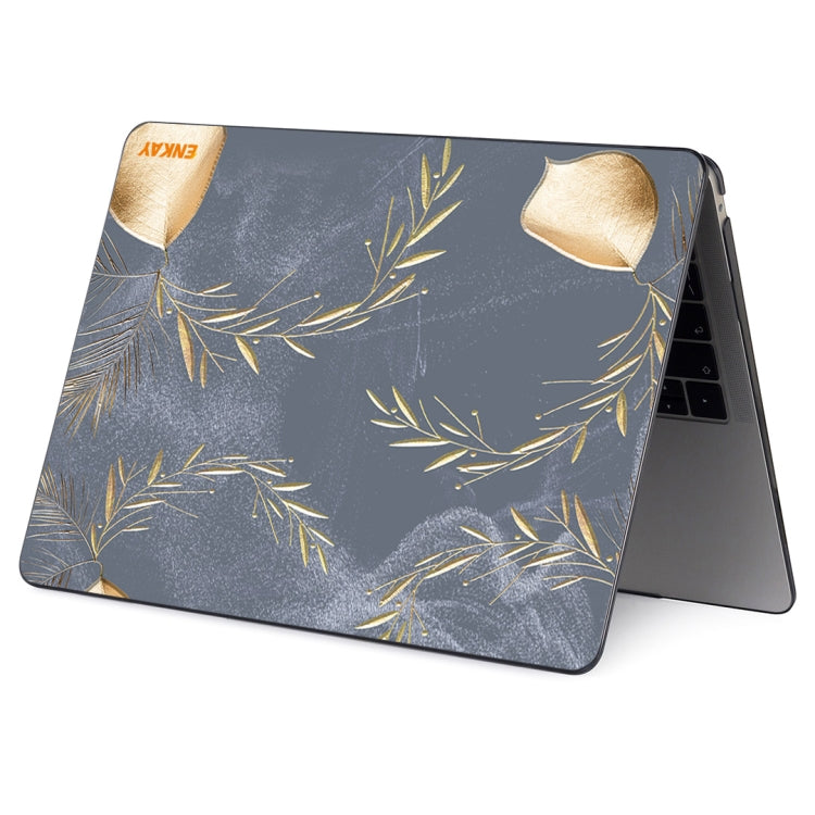 ENKAY Vintage Pattern Series Laotop Protective Crystal Case For MacBook Pro 14.2 inch A2442 (2021)(Wild Oats) - MacBook Pro Cases by ENKAY | Online Shopping UK | buy2fix