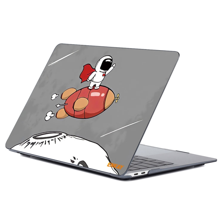 For MacBook Air 13.3 inch A1932 / A2179 / A2337 ENKAY Star Series Pattern Laotop Protective Crystal Case(Rocket Astronaut) - MacBook Air Cases by ENKAY | Online Shopping UK | buy2fix