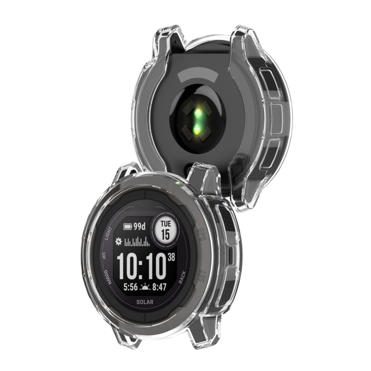 For Garmin Instinct 2S Shockproof TPU Soft Watch Protective Case(Transparent) - Watch Cases by buy2fix | Online Shopping UK | buy2fix