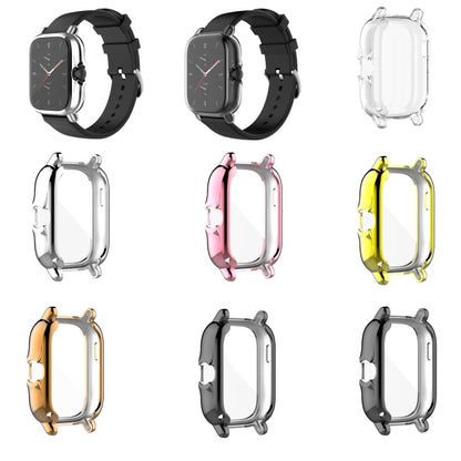 For Amazfit GTS 3 Shockproof TPU Plating Watch Case(Pink) - Watch Cases by buy2fix | Online Shopping UK | buy2fix