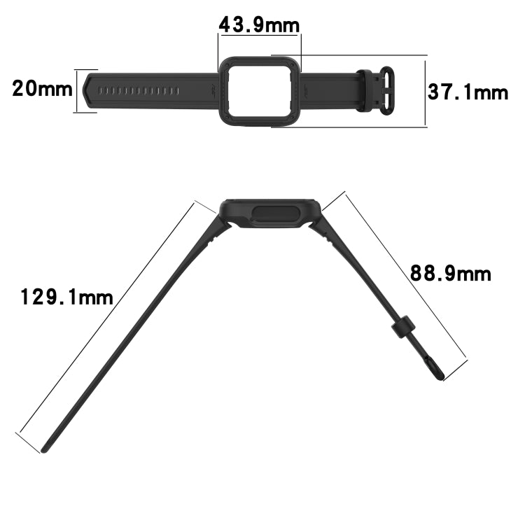 For Xiaomi Mi Watch 2 Lite Silicone Solid Color Watch Band(Water Duck) - Watch Bands by buy2fix | Online Shopping UK | buy2fix