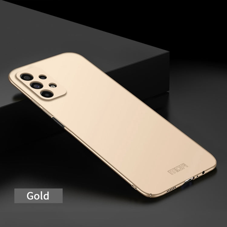 For Samsung Galaxy A23 4G MOFI Frosted PC Ultra-thin Hard Case(Gold) - Galaxy Phone Cases by MOFI | Online Shopping UK | buy2fix