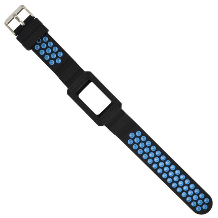 For Fitbit Charge 3 All-in-one Silicone Protective Case Replacement Watch Band(Blue) - Watch Bands by buy2fix | Online Shopping UK | buy2fix