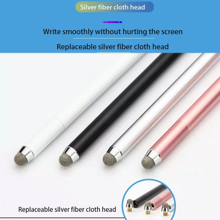 AT-32 3-in-1 Precision Sucker Capacitive Pen + Conductive Cloth Head + Handwriting Signature Pen Mobile Phone Touch Screen Pen with 2 Pen Head(Rose Gold) - Stylus Pen by buy2fix | Online Shopping UK | buy2fix