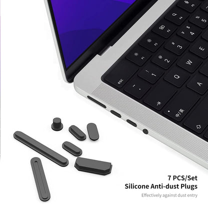 For MacBook Pro 14.2 A2442/A2779 2023 ENKAY Hat-Prince 3 in 1 Protective Bracket  Case Cover Hard Shell with TPU Keyboard Film / Anti-dust Plugs, Version:EU(Blue) - MacBook Pro Cases by ENKAY | Online Shopping UK | buy2fix