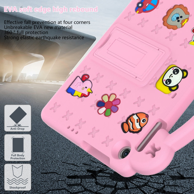 For Huawei MatePad T10S 10.1 / T10 9.7 / Honor Pad X8 10.1 Handle Kickstand Children EVA Shockproof Tablet Case(Pink) - Honor by buy2fix | Online Shopping UK | buy2fix