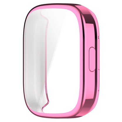 For Redmi Watch 3 TPU Fully Enclosed Watch Protective Case(Pink) - Watch Cases by buy2fix | Online Shopping UK | buy2fix